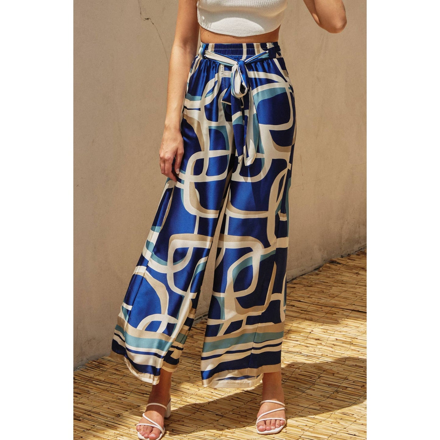 Bubble Bliss Looped Belt Pants