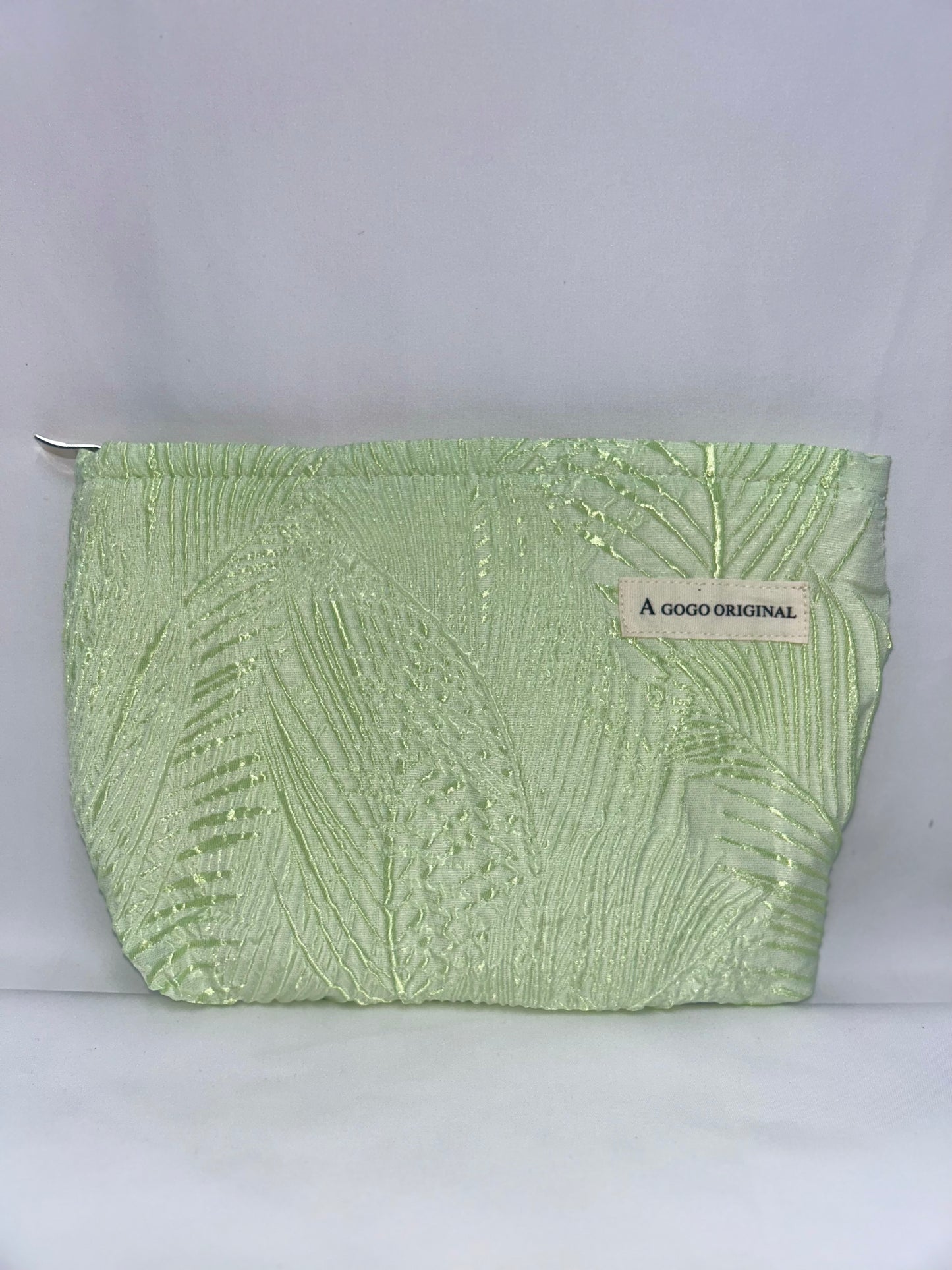 Basho Leaf Cosmetic Bag Solid Green