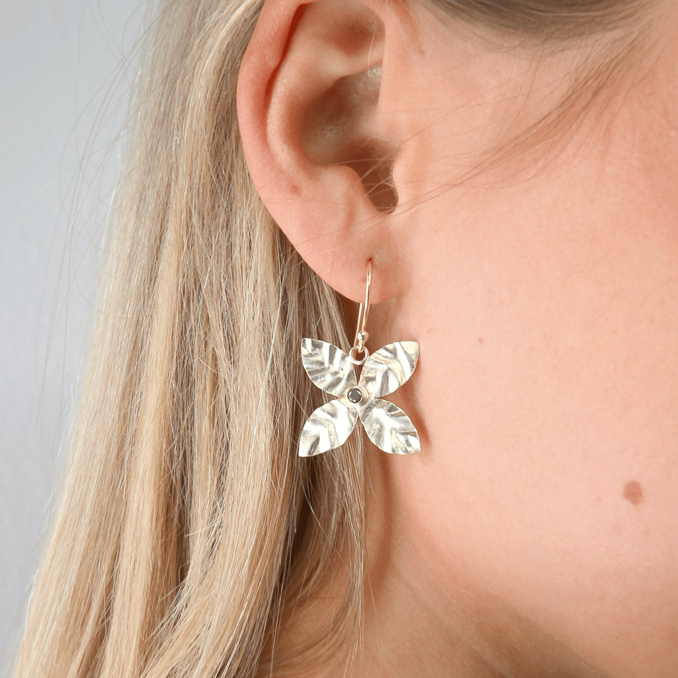 Cabo Flower Pyrite Earring
