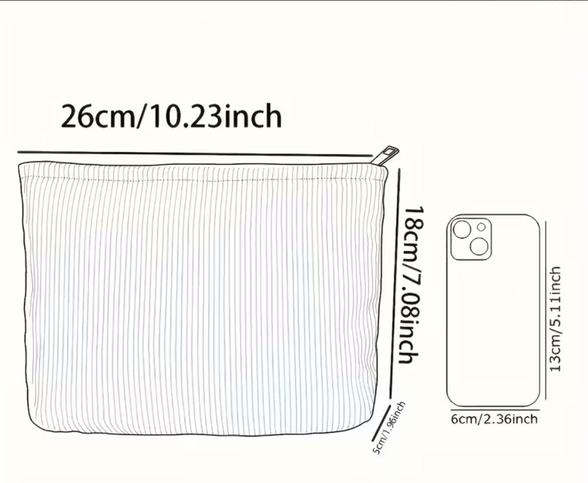 Corduroy Make-up Bag