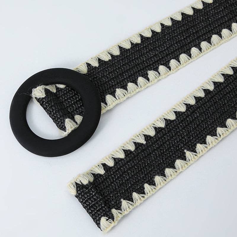 Casual Sweet Color Block Contrast Belts