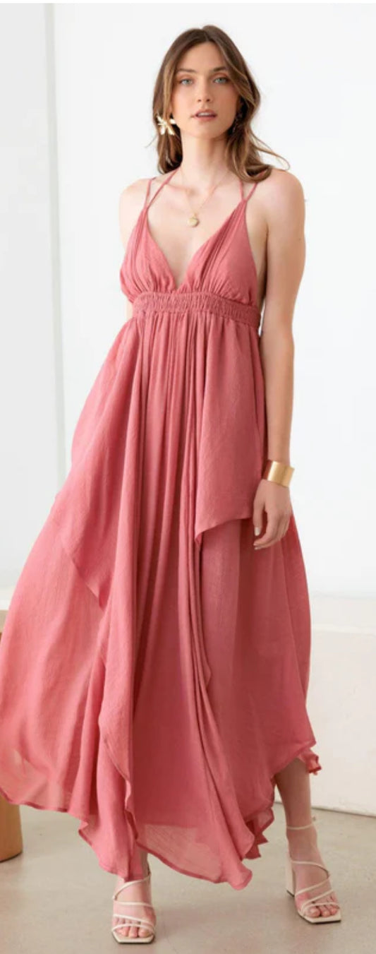 Tassel Fringe Strap Maxi