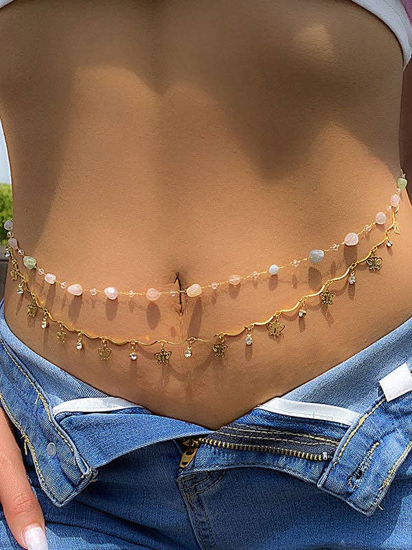 Butterfly Beads Waist Chain