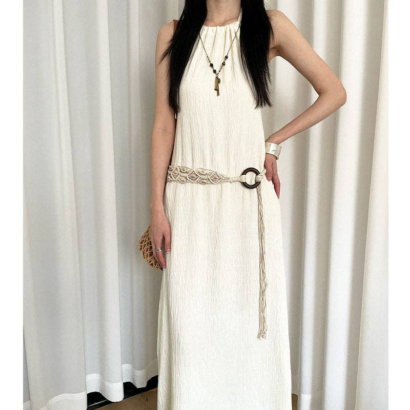 Bohemian Wide Shell Belt For Women With Dresses