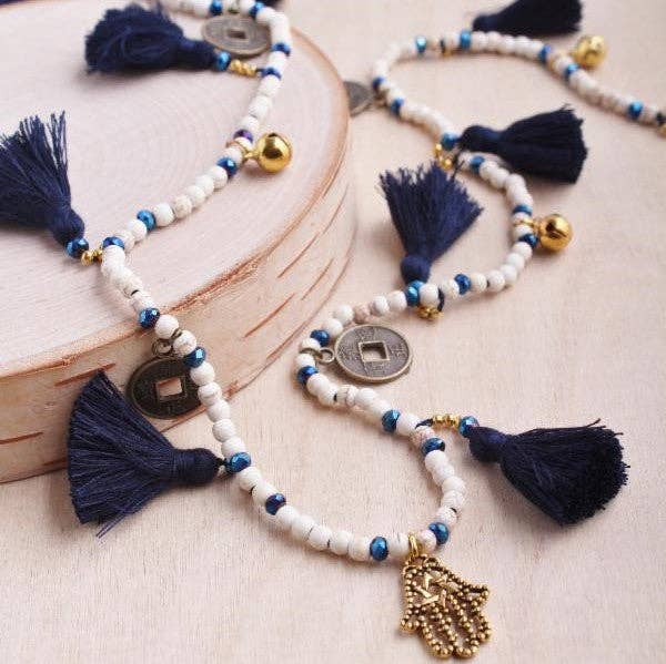 Coin Tassel Necklace
