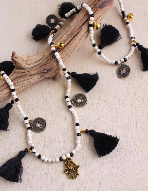 Coin Tassel Necklace