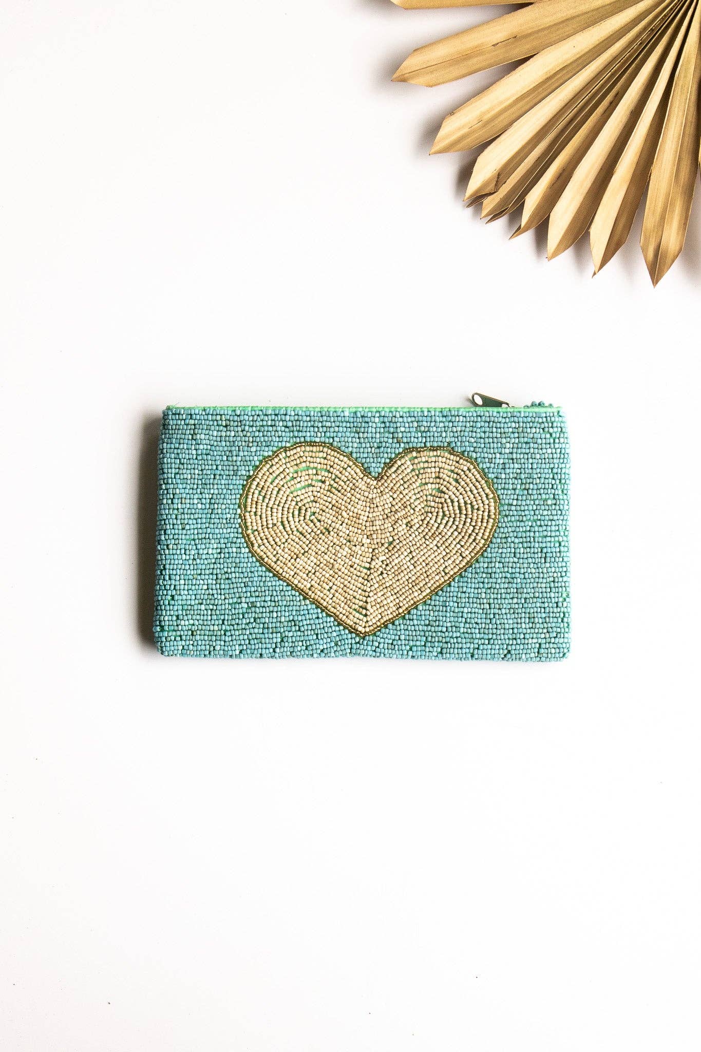 Heart Beaded Clutch