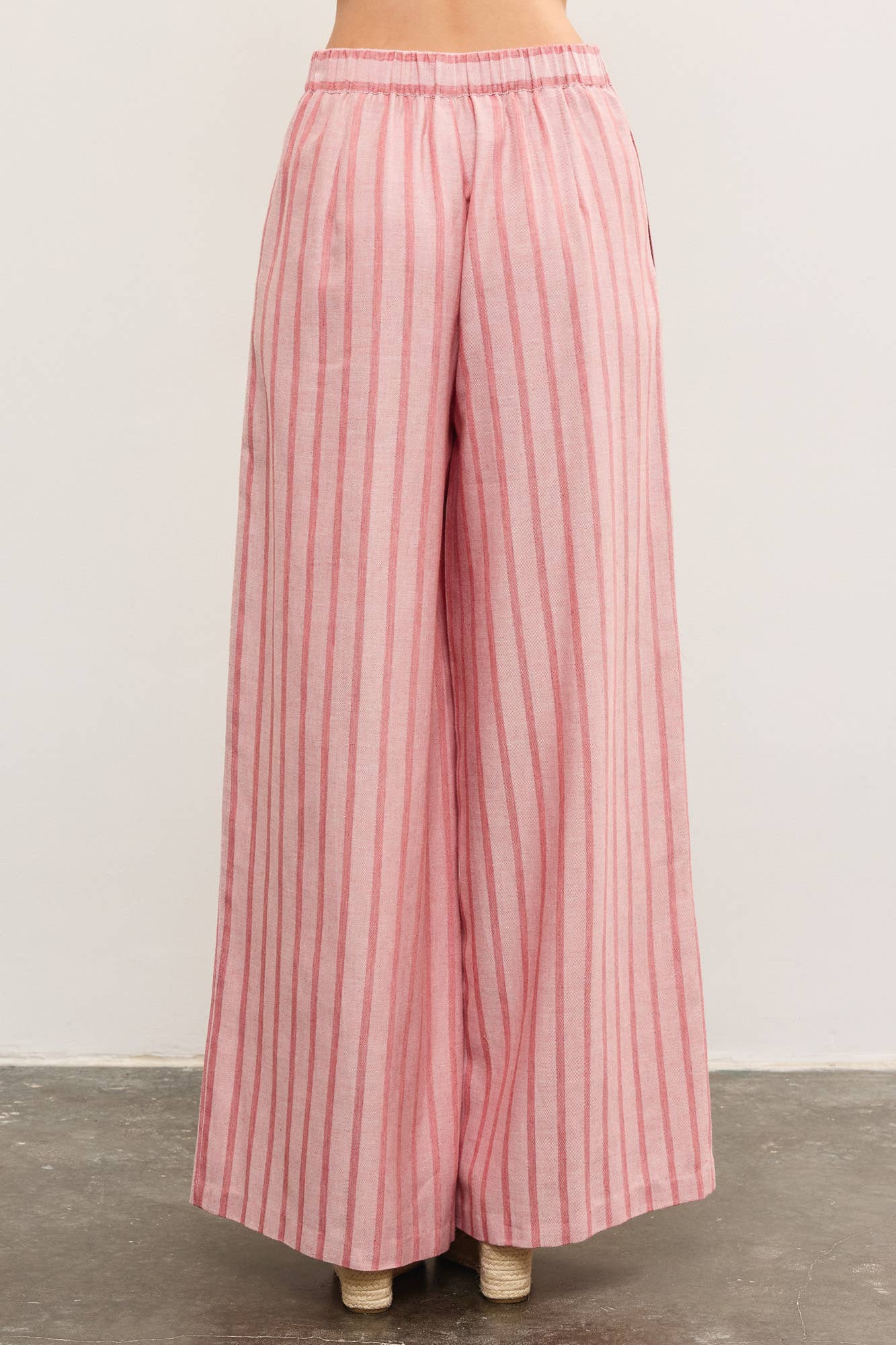 STRIPE WIDE LEG PANTS