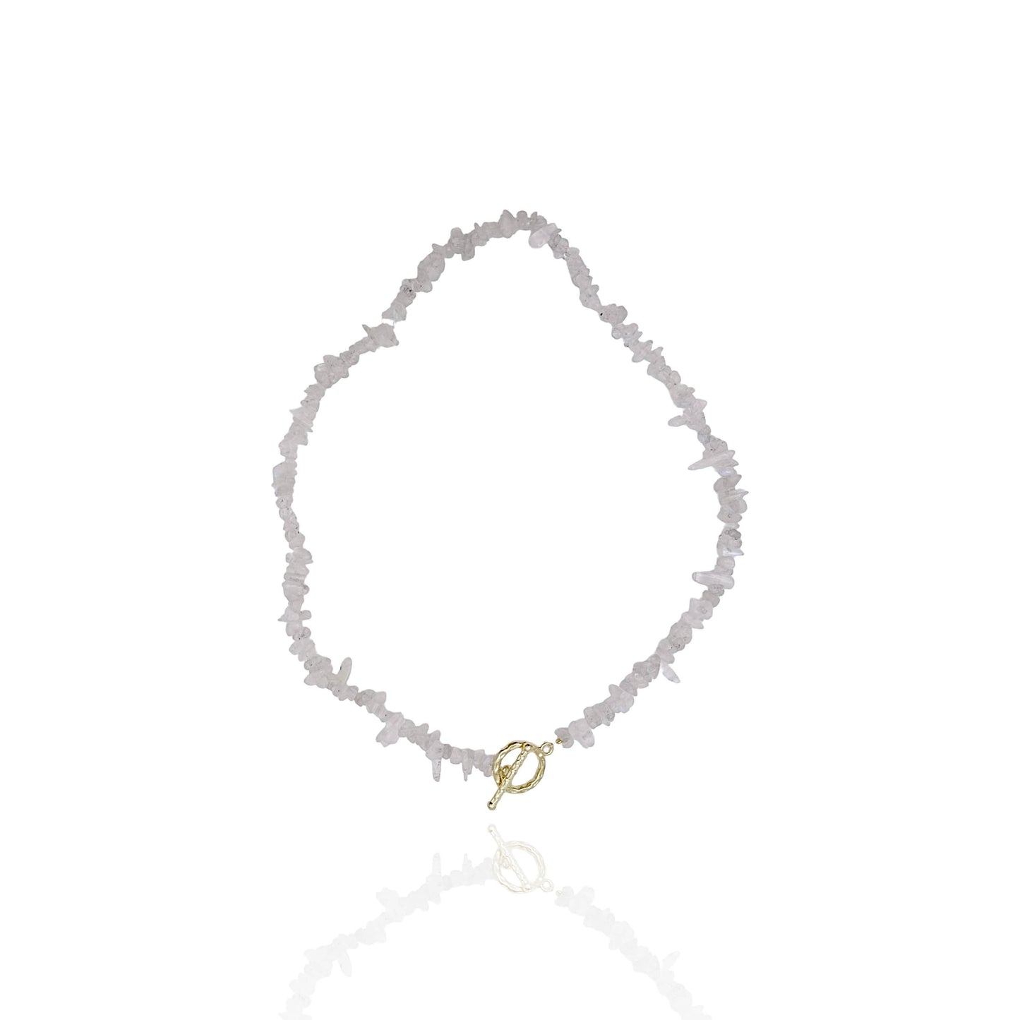 Stone Beaded Toggle Necklace