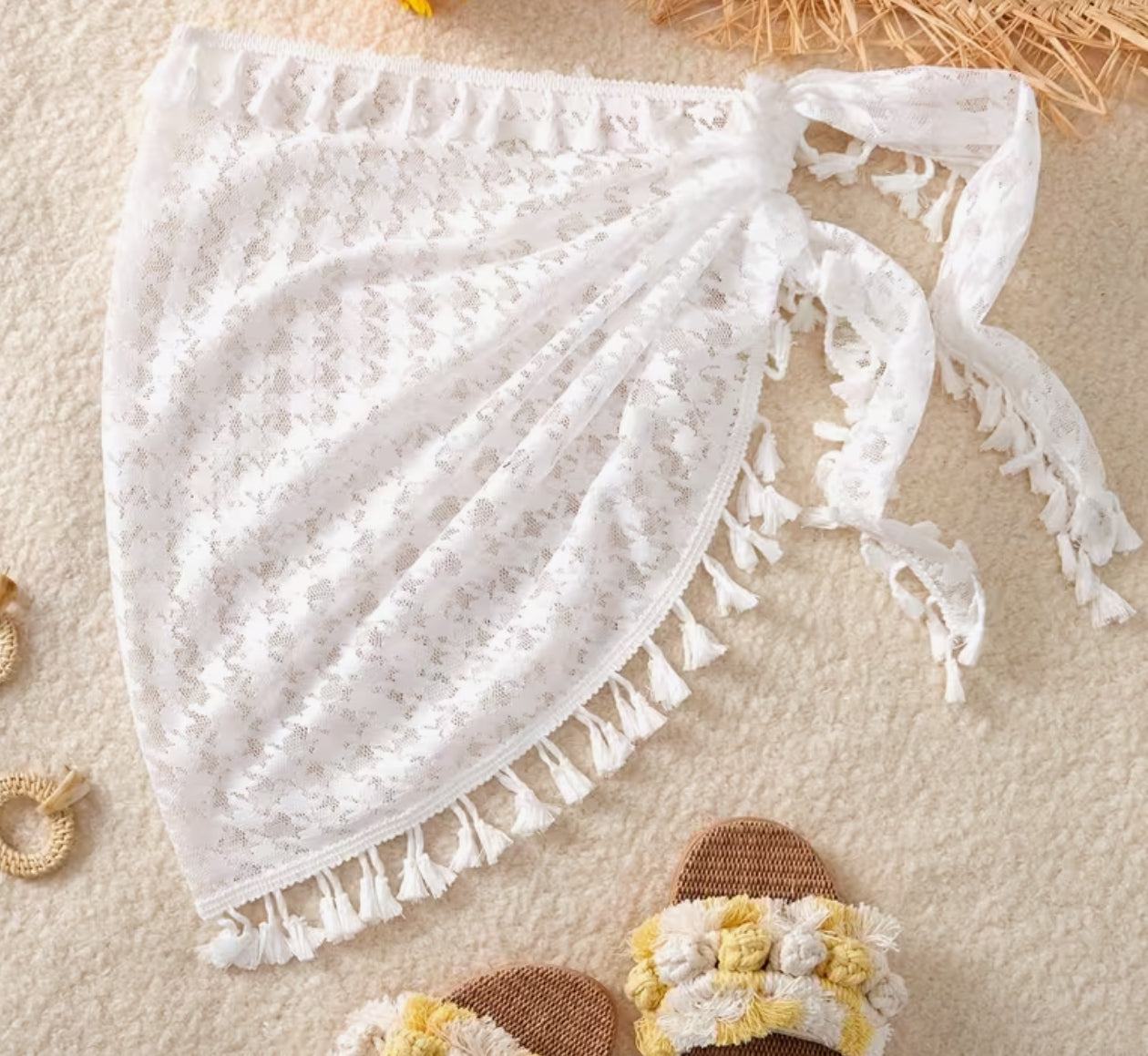 Beach Wrap with Tassels