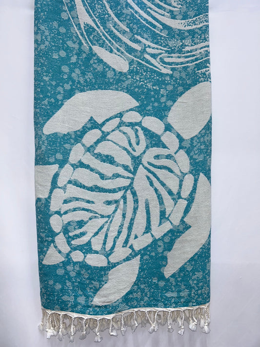 Ocean Turtle Towel Tourquoise