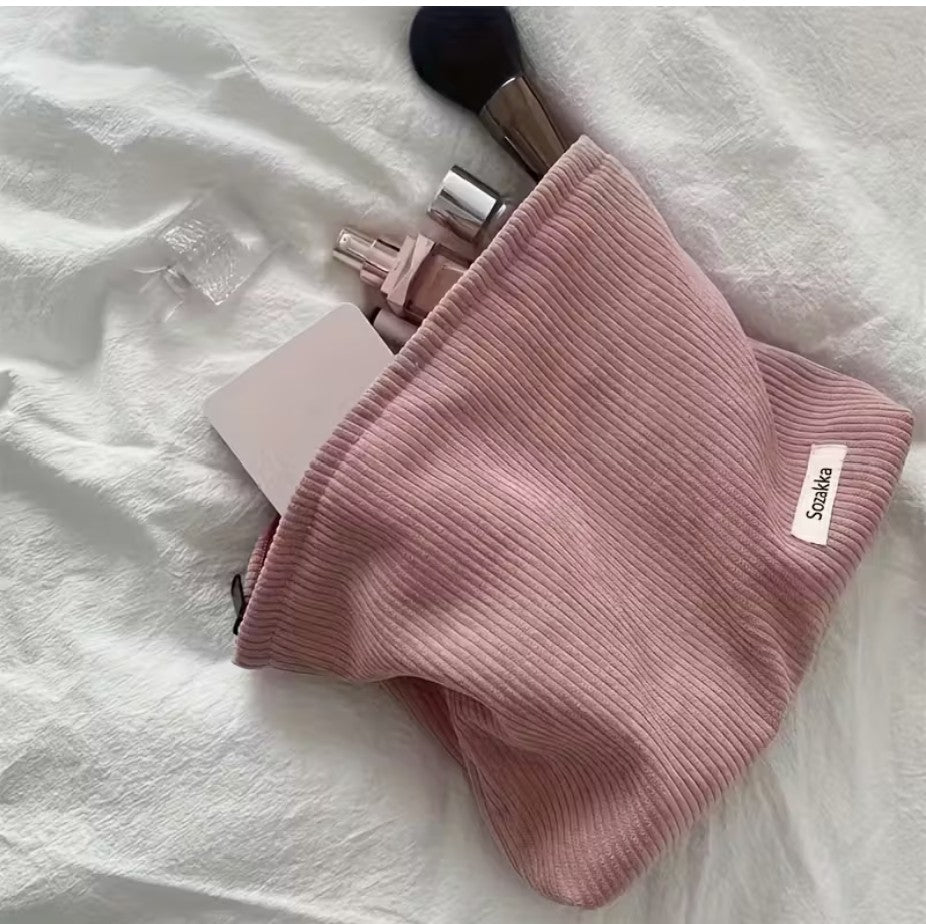 Corduroy Make-up Bag