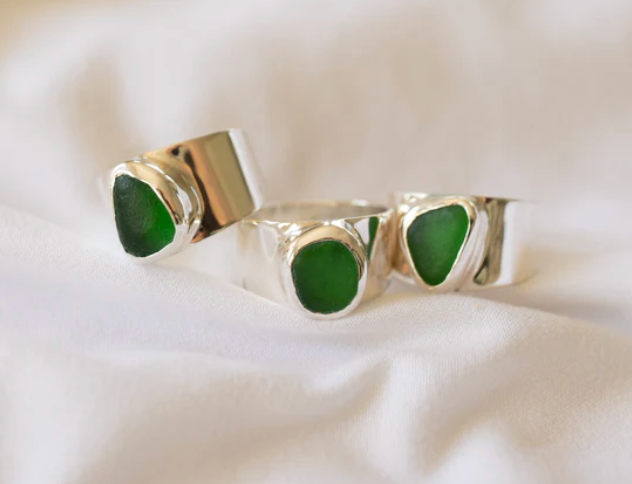 Green Bold Sea Glass Band 8