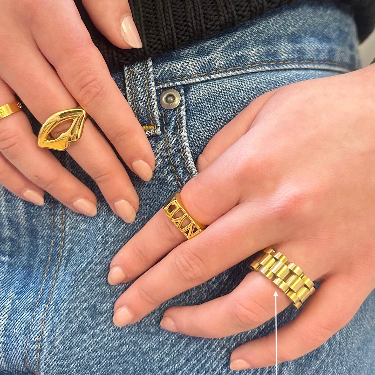 Watch Band Link Ring