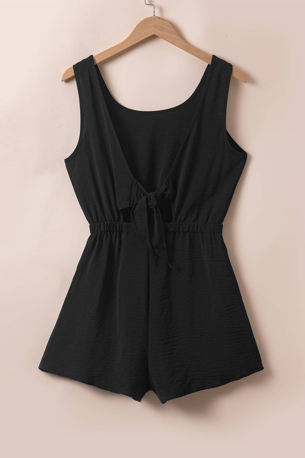 Backless Elastic Waist Sleeveless Romper | S-XL