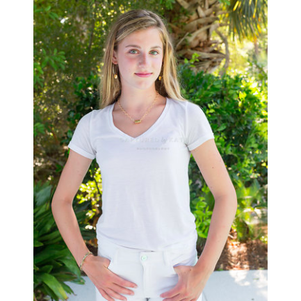 Barrel on Double Gold Paperclip Necklace