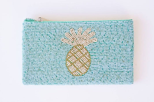 Pineapple Beaded Clutch